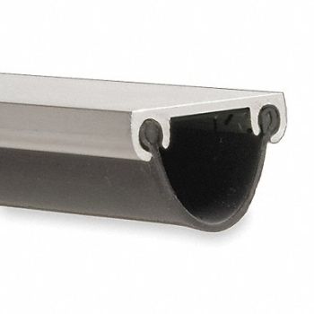 NATIONAL GUARD Door Bottom 18 Ft Black, 3CEY1