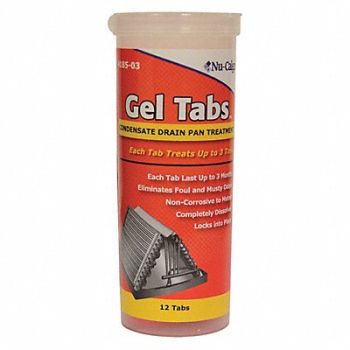 NU-CALGON Condensate Pan Treatment 12 Tabs Red, 3CFR4