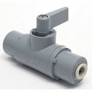 GRAINGER APPROVED PVC Ball Valve Push to Connect 3/8 in, 3CGG1