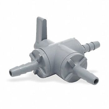 GRAINGER APPROVED PVC BV 3-Way BarbxBarbxBarb 1/2 in, 3CGH6