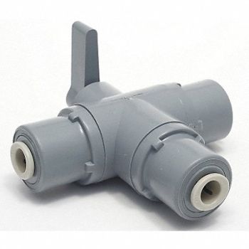 GRAINGER APPROVED PVC Ball Valve Push to Connect 3/8 in, 3CGH8