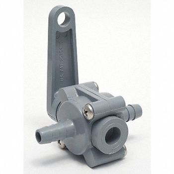 GRAINGER APPROVED PVC Ball Valve Inline Barb x Barb 3/4 in, 3CGW6