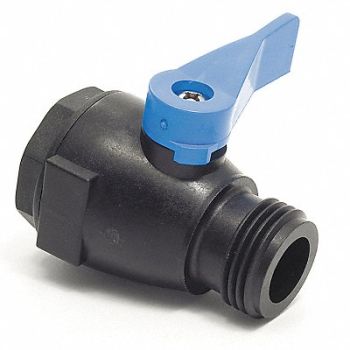 GRAINGER APPROVED PVC Ball Valve Inline FGHT x MGHT 3/4 in, 3CHC2