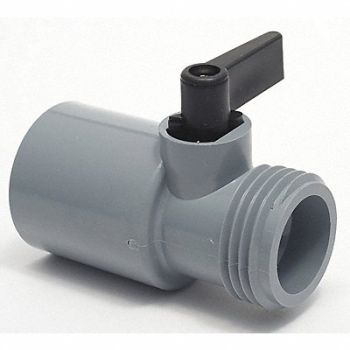 GRAINGER APPROVED PVC Ball Valve MGHT x Socket 3/4 in, 3CHD2