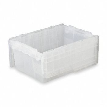 ORBIS Attached Lid Ctr Translucent Solid HDPE, 3CLV1