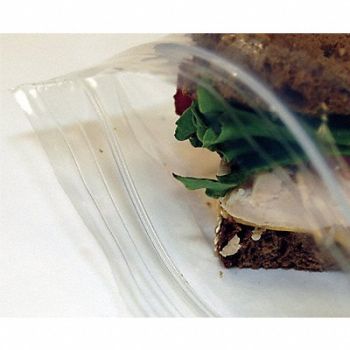 GRAINGER APPROVED Reclosable Poly Bag Zip Seal PK1000, 3CTZ4