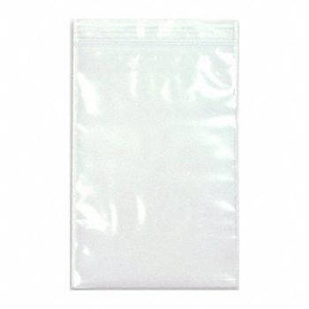 GRAINGER APPROVED Reclosable Poly Bag Zip Seal PK250, 3CUA2