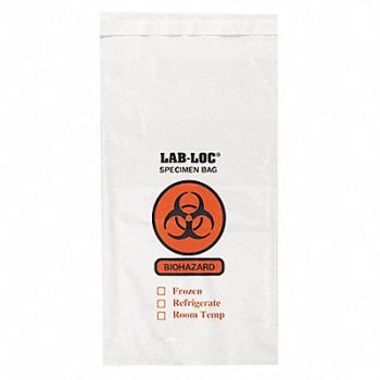 GRAINGER APPROVED Specimen Transfer Bag 10 in L PK1000, 3CUF2