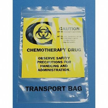 GRAINGER APPROVED Chemo Waste Bags 1/2 gal Clear PK500, 3CUF5