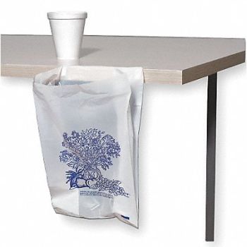 GRAINGER APPROVED Hangable Trash Bags 1/2 gal White PK2000, 3CUF9