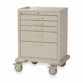 METRO Medical Cart Steel/Polymer Lt. Taupe, 3CWF2