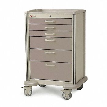 METRO Medical Cart Steel/Polymer Lt./Dk.Taupe, 3CWG2