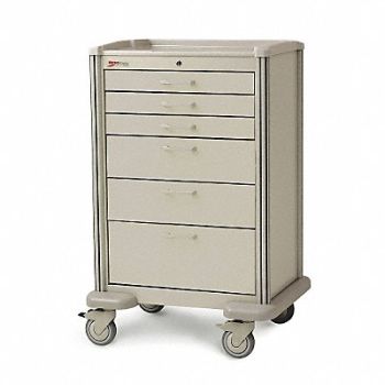METRO Medical Cart Steel/Polymer Light Taupe, 3CWG3