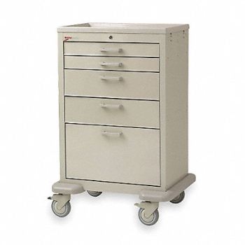 METRO Medical Cart Steel/Polymer Light Taupe, 3CWH4