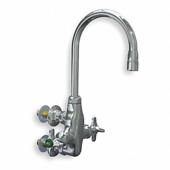 WATERSAVER FAUCET COMPANY Gooseneck Chrome Brass 3.2gpm, 3CWK2