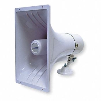 SPECO TECHNOLOGIES PA Horn Weatherproof White 15 W, 3CWX2