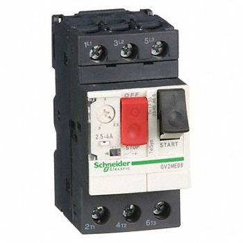 SCHNEIDER ELECTRIC Manual Motor Starter Button 2.5-4A 1P, 3CY87