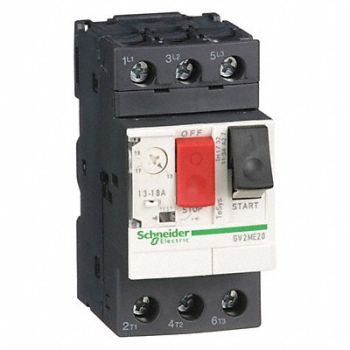 SCHNEIDER ELECTRIC Manual Motor Starter Button 13-18A 1P, 3CY91