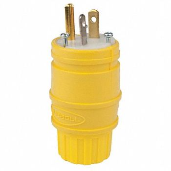 HUBBELL Watertight Plug 5-20P 20A 125V, 3D009