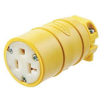HUBBELL Straight Blade Connector 5-20R 20A 125V, 3D010