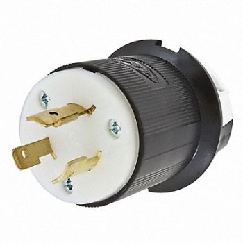 HUBBELL Plug 600VAC 20A L9-20P 2P 3W 1PH, 3D041