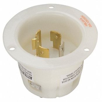 HUBBELL Flanged Locking Inlet Industrial 20, 3D047