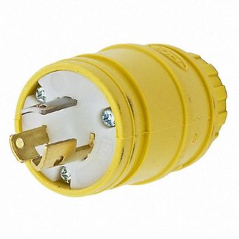 HUBBELL Plug 125V 15A L5-15P 2P 3W 1PH, 3D055
