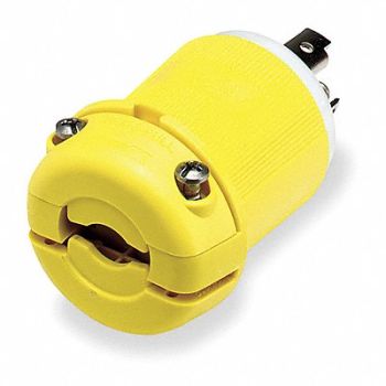 HUBBELL Plug 125VAC 30A L5-30P 2P 3W 1PH, 3D088