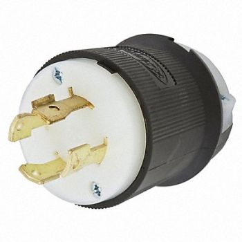 HUBBELL Plug 600VAC 30A L17-30P 3P 4W 3PH, 3D096