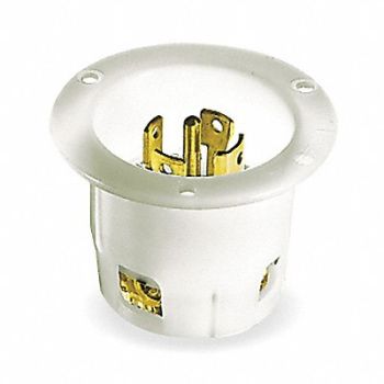 HUBBELL Flanged Inlet 208V 30A L21-30P 4P 5W 3PH, 3D103