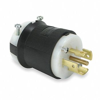 HUBBELL Plug 20/10A 250/600VAC 4P 5W 3PH, 3D118