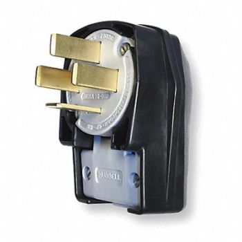 HUBBELL Angle Plug 18-60P 60A 120/208VAC 3 Phase, 3D241