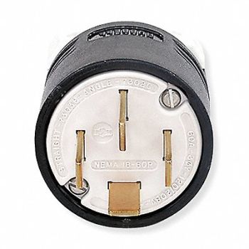 HUBBELL Plug 18-60P 60A 120/208VAC 3 Phase, 3D242