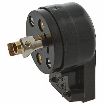HUBBELL Locking Angle Plug Std. 15 A ML-2P, 3D266