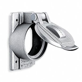 HUBBELL WIRING DEVICE-KELLEMS Weatherproof Cover Vertical Self Closing, 3D276