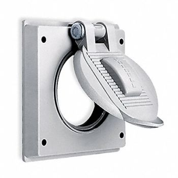 HUBBELL WIRING DEVICE-KELLEMS Weatherproof Cover Thermoplastic, 3D279