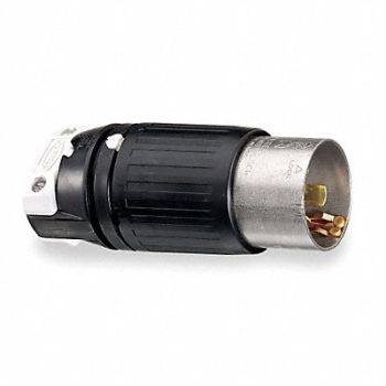 HUBBELL Locking Plug 250VAC 50A 3P 4W 3PH, 3D334