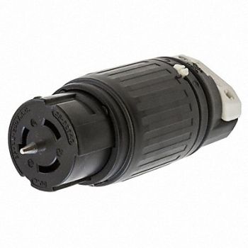 HUBBELL Locking Connector 250VAC 50A 2P 3W, 3D330