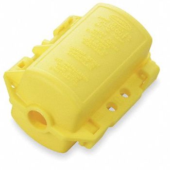 HUBBELL WIRING DEVICE-KELLEMS Plug Lockout Yellow 5/16 in Dia., 3D384