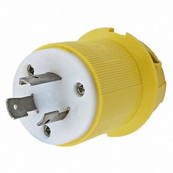 HUBBELL Plug 250VAC 20A L6-20P 2P 3W 1PH, 3D564
