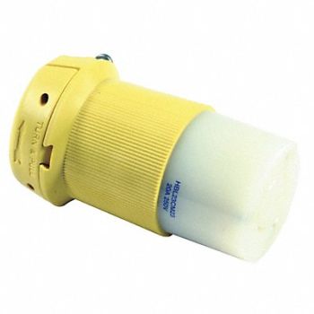 HUBBELL Locking Connector Std. 20 A L6-20R, 3D565