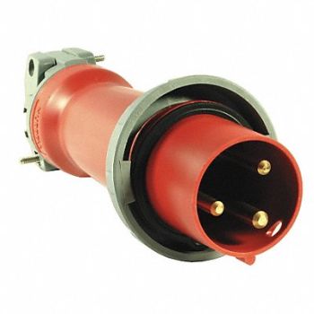 HUBBELL Pin and Sleeve Plug 2P 3W 100A 480V, 3D677