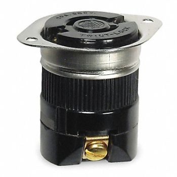HUBBELL Flanged Locking Receptacle 20, 3D693