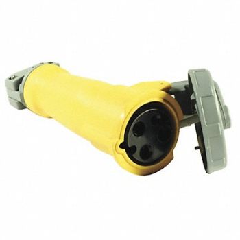 HUBBELL IEC Pin and Sleeve Connector 60A 125V, 3D718