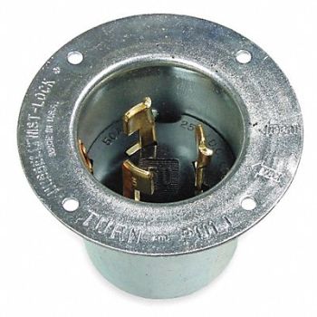 HUBBELL Flg LckInl 50 A Metallic Non-NEMA Steel, 3D735