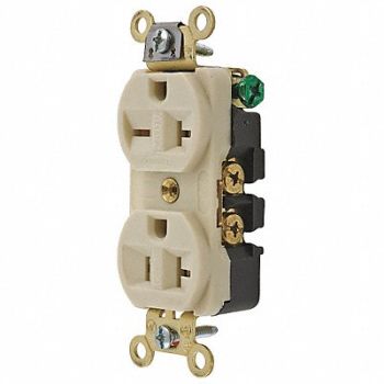 HUBBELL Receptacle Duplex 5-20R 6-20R 125/250V, 3D914