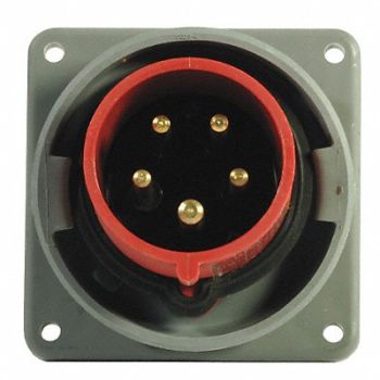 HUBBELL IEC Pin and Sleeve Inlet 63A 220-240V, 3D922