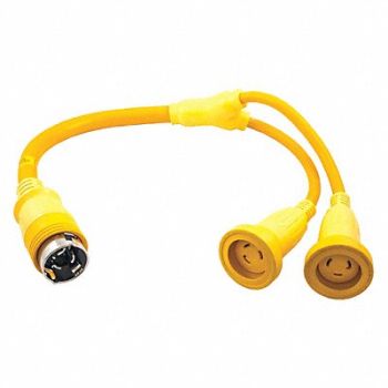 HUBBELL WIRING DEVICE-KELLEMS Marine Y Adapter, 3D984