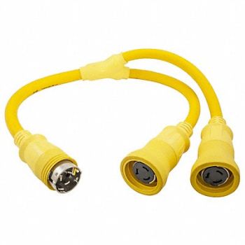 HUBBELL WIRING DEVICE-KELLEMS Marine Y Adapter, 3D985