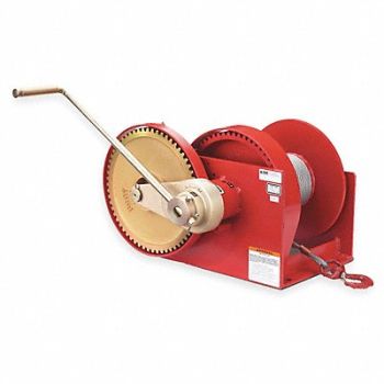 THERN Hand Winch Spur Gear w/Brake 10 000 lb., 3DNZ3